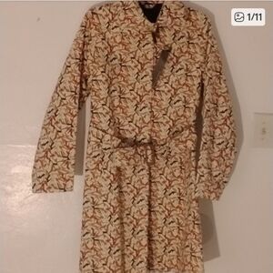 Macintosh Liberty Of London High Heel Shoes Cotton Rubber Raincoat NWT Sz M